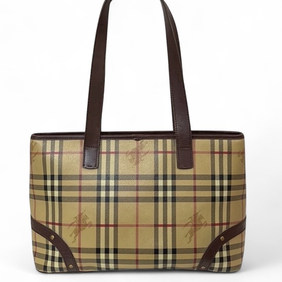 Burberry Handbags - Burberry Haymarket Shoulder Bag